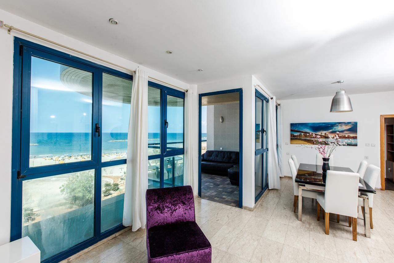 Ocean Front Apartments First Line To The Beach Тель-Авив Экстерьер фото