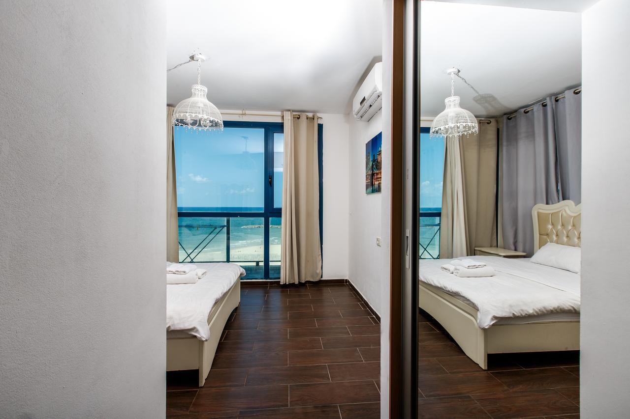 Ocean Front Apartments First Line To The Beach Тель-Авив Экстерьер фото
