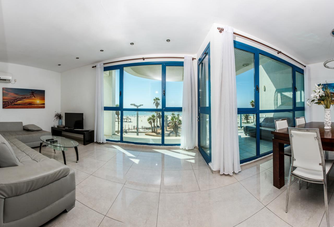 Ocean Front Apartments First Line To The Beach Тель-Авив Экстерьер фото